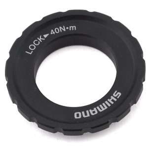 Shimano XT M8010 Outer Serration Centerlock Disc Rotor Lockring (Black) (Single) (For 12/15/20mm Axle Hubs)