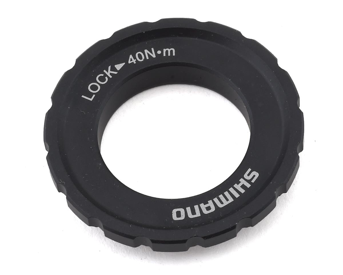 Shimano XT M8010 Outer Serration Centerlock Disc Rotor Lockring (Black) (Single) (For 12/15/20mm Axle Hubs)